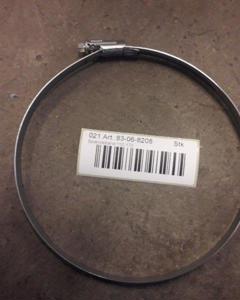 Tightening strap 150-170mm galv. M&M